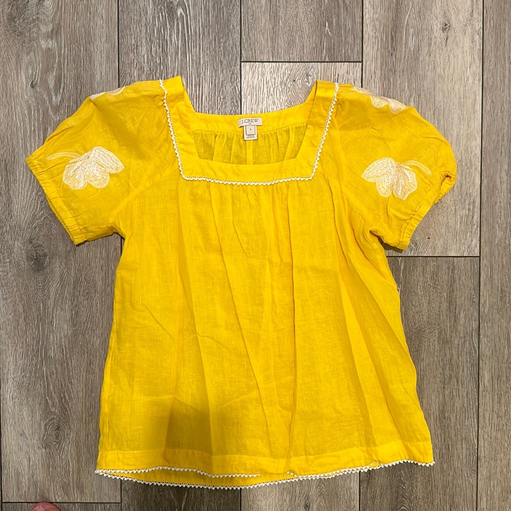 J crew linen top